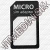 Olcsó microSIM to normal SIM adapter plastic *Bulk* (IT9727)